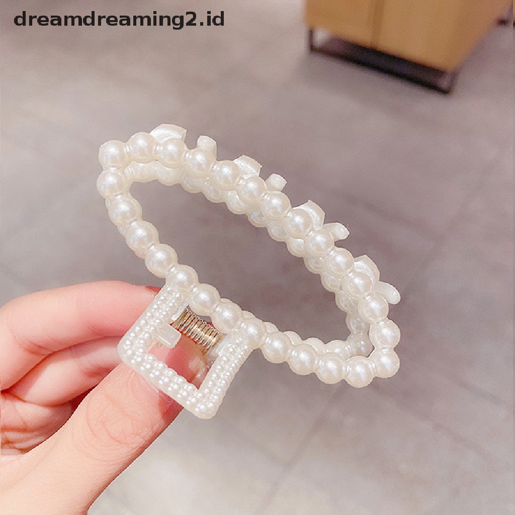 (dream) Mutiara Klip Cakar Rambut Akrilik Ukuran Besar Makeup Hair Styling Barrettes//