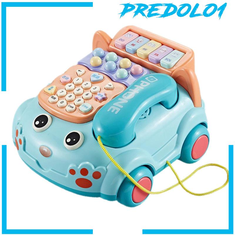 [Predolo1] Mainan Telepon Pencerahan Mesin Miring Untuk Permainan Edukasi Anak Bayi
