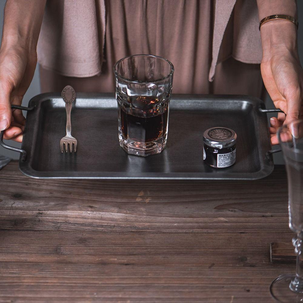 [Elegan] Nampan Penyimpanan Unik Retro Buah Dapur Dekorasi Rumah Fotografi Props Piring Roti