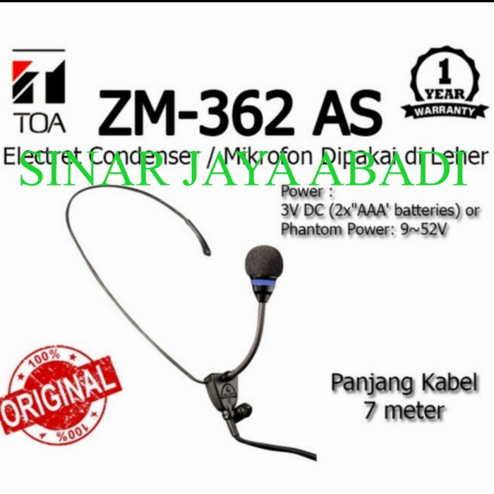 PROMO MIC KALUNG LEHER TOA ZM 362 AS ORIGINAL