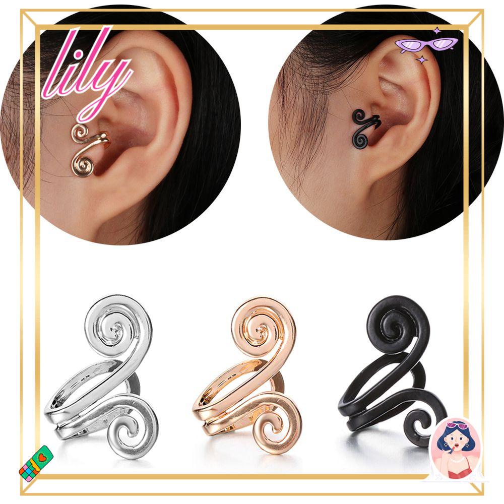 Lily Cuff Earrings Hadiah Pesta Punk Tanpa Tindik