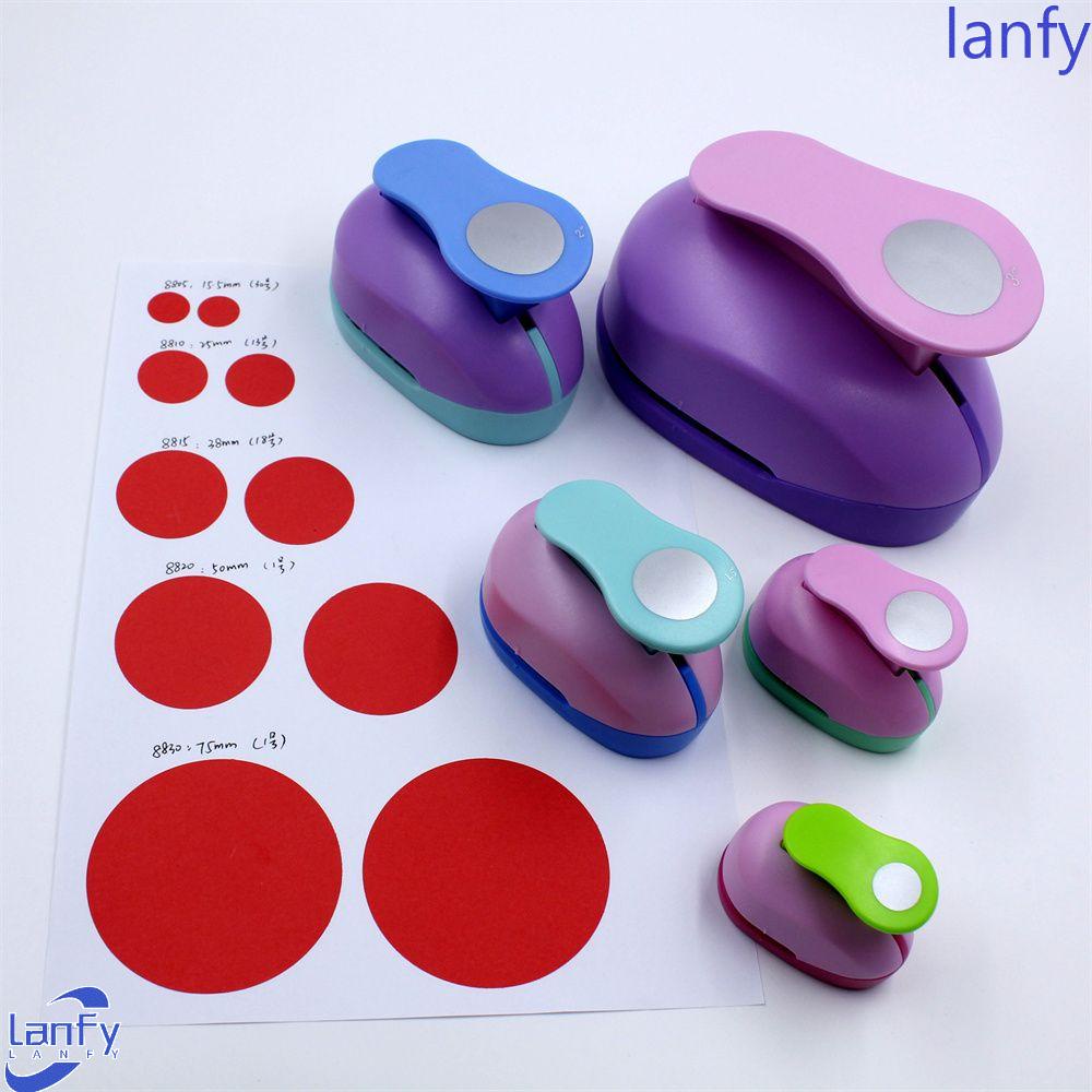 Lanfy Circle Punch Cutting Craft Perlengkapan Sekolah Mainan Anak Kertas Embos Sharper Anak9 /16/25mm Punches Maker