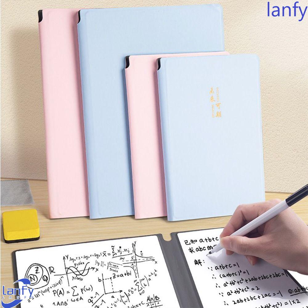 Lanfy A4 A5 Whiteboard Notebook Erasing Reusable Daily Jadwal Mingguan Planner Sekolah Kantor Bisnis Notebooks