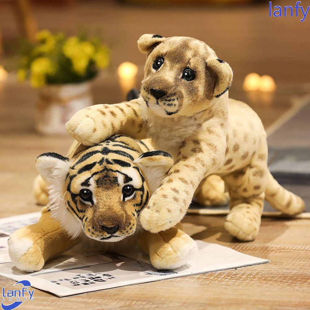 Lanfy Mainan Mewah39 /48/58cm Ornamen Hias Anak Singa|Leopard Home Decor|Boneka Mainan Anak Leopard Boneka Mainan