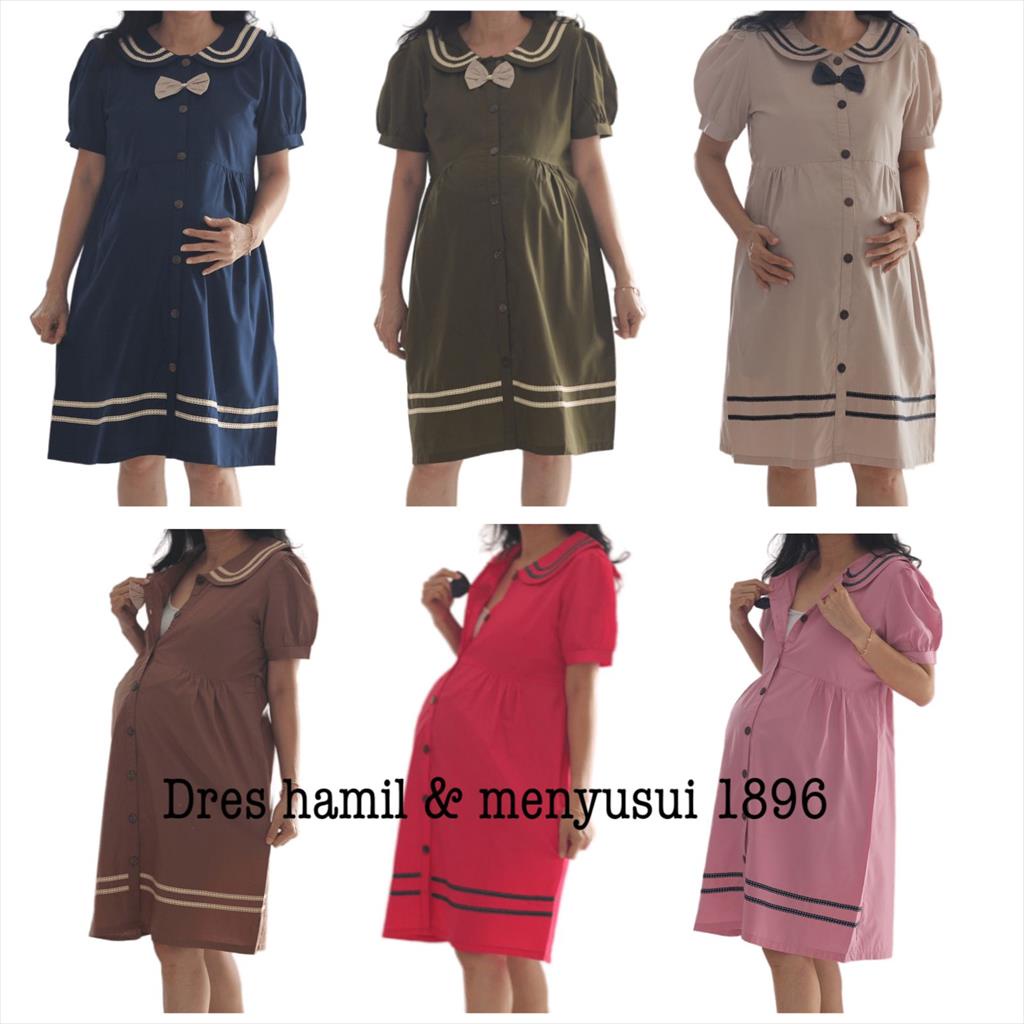 Dress Hamil berpita 1896