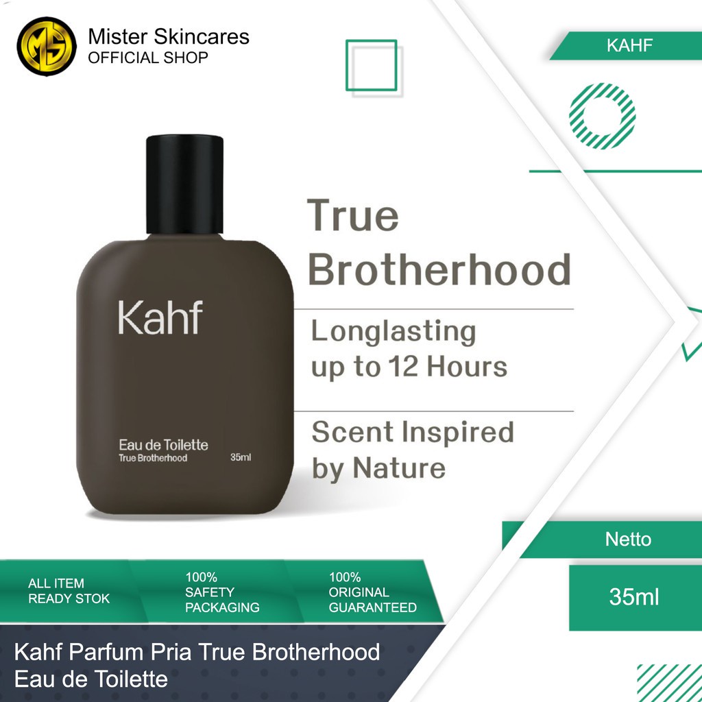 KAHF Parfum True Brotherhood EDT 35ml - Khaf Parfume Pria Cowok Murah Wangi Tahan Lama Original