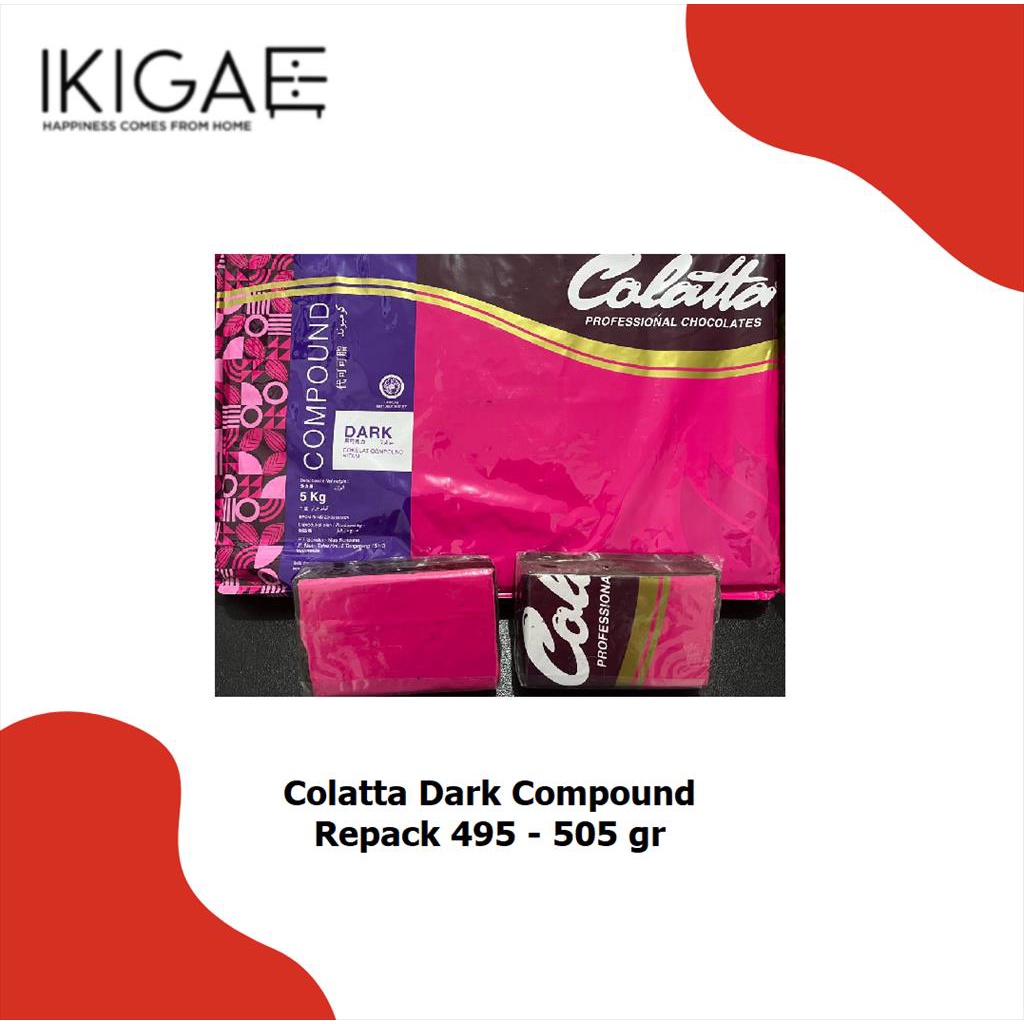 COKLAT COLATTA DARK COMPOUND 495 - 505 gr REPACK