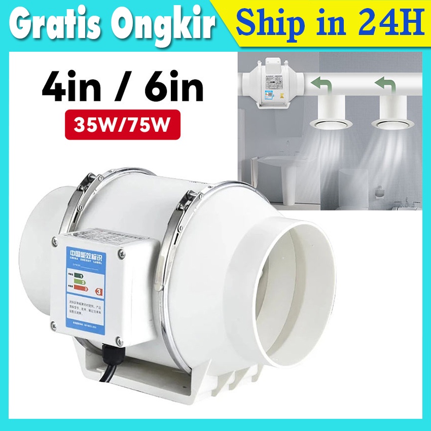 Exhaust Fan Dinding 4 Inch Booster Fan Wall Duct Inch mini Inline Fan/Booster Fan/Air Duct Fan/Exhau