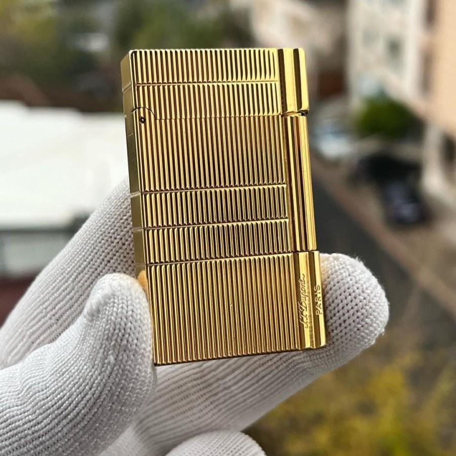 FREE BOX KOREK API S.T DUPONT GOLD LIGNE-1 SUPER PREMIUM QUALITY ASLI KOREK API EXCLUSIVE CLASSIC