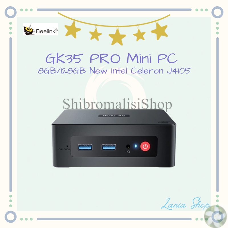 BEELINK GK35 PRO Mini PC - RAM 8GB ROM 128GB - New Intel Celeron J4105