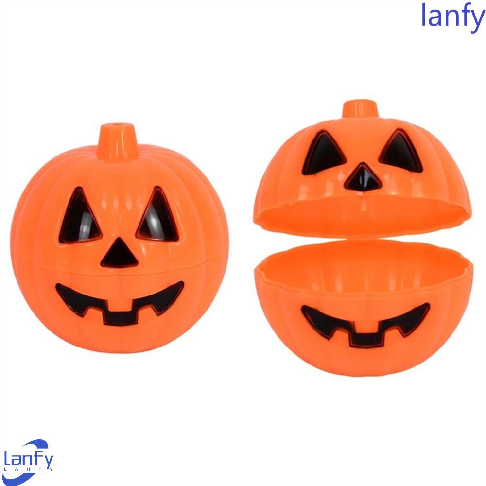 Lanfy Labu Kotak Permen Halloween Dekorasi 3/6 Pcs Untuk Pesta Halloween Hadiah Mini Makanan Ringan Pemegang Dekorasi Perlengkapan Perlengkapan Pesta Halloween Mainan