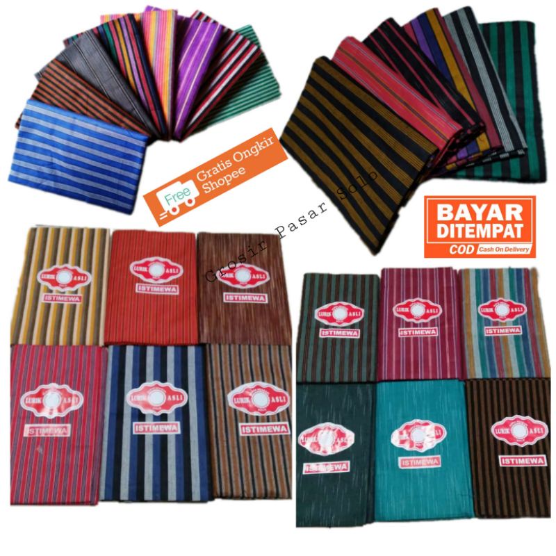 Lurik Kain Surjan Lurik Halus / Kain Lurik / Kain Surjan / Kain Lurik Tenun Alusan 1 x 2 meter / Lur