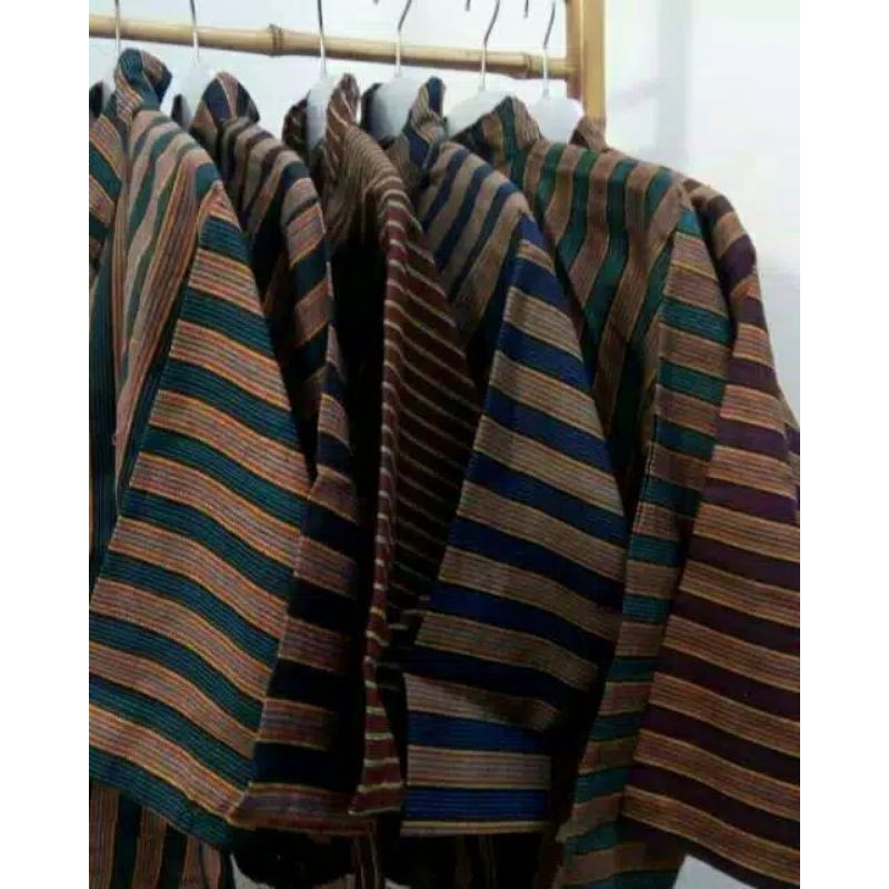 Lurik Baju Jawa Surjan Lurik - Baju Adat Jawa - Baju Surjan - Baju Lurik