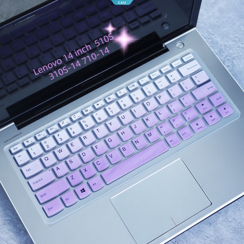 Casing Keyboard Laptop TPU Silikon Cover Tahan Air Untuk Lenovo 14inch IdeaPad 510S 310S-14 710-14 Pelindung Kulit Keyboard Komputer Film [ZK]