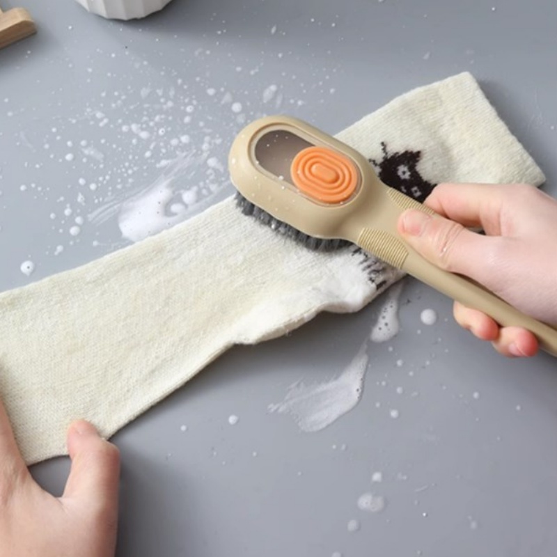 [Unggulan] Sikat Pembersih Pakaian Bulu Lembut Dapat Digantung Alat Penghilang Noda Pakaian Tembok Tanpa Usaha Wastafel Cuci Gadget Manual Isi Cairan Shoes Brushes