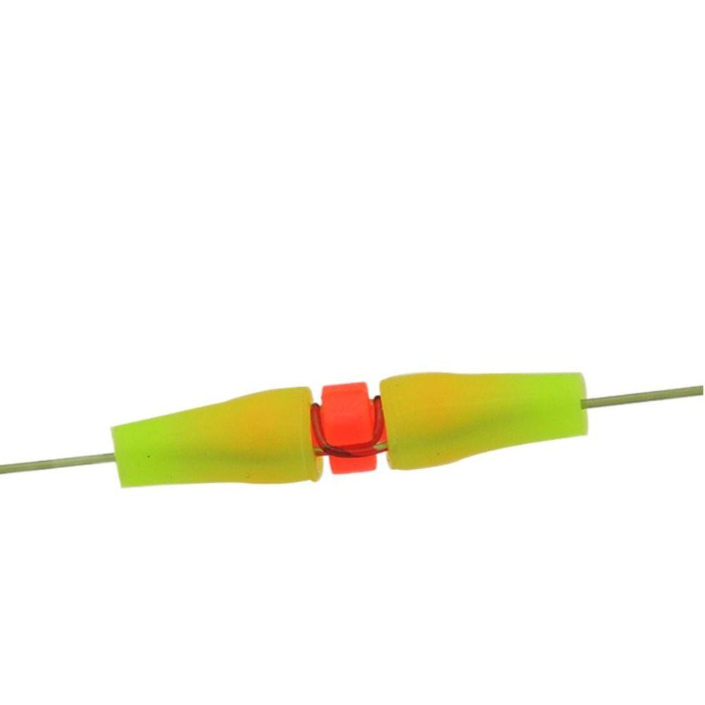 Lanfy Fishing Bar Cara Kuning Orange Warna Plastic Fishing Tackle Pelampung Pancing Aksesoris Pancing Anti Angin Rod Bobber