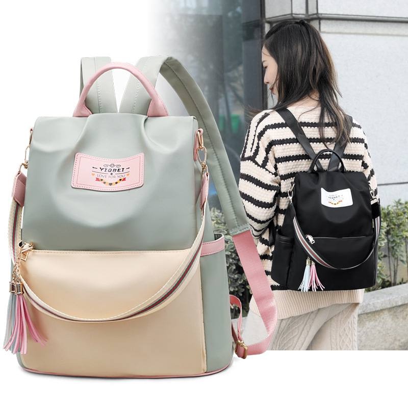 TAS RANSEL BACKPACK WANITA FASHION KOREA IMPORT TR090523 ANTI AIR SEKOLAH KULIAH KERJA TERBARU MODEL ROZANA JAKARTA