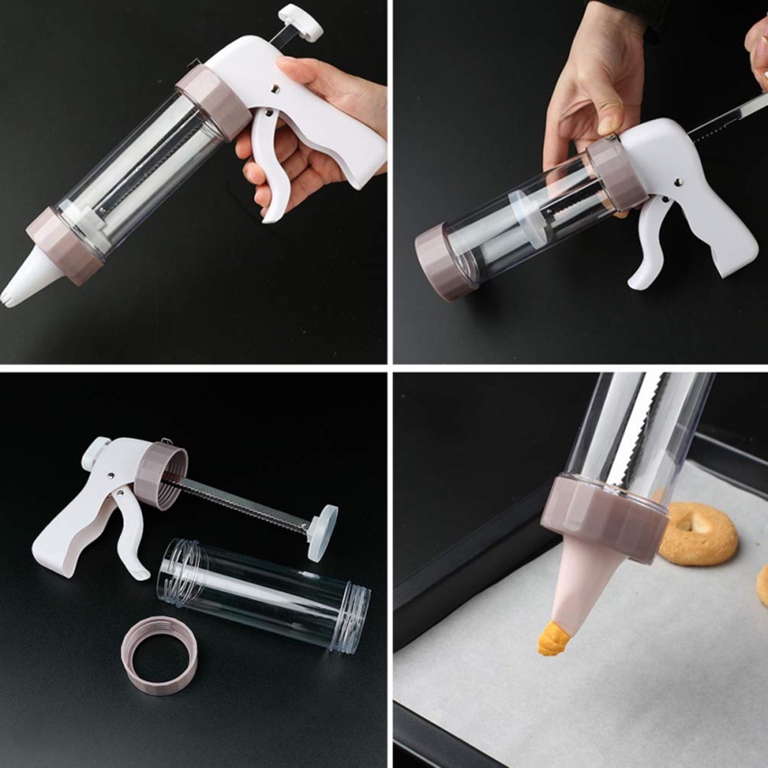 20pcs Cookie Press Making Gun Set Semprit Alat Cetak Kue Kering Cake Mold Gun