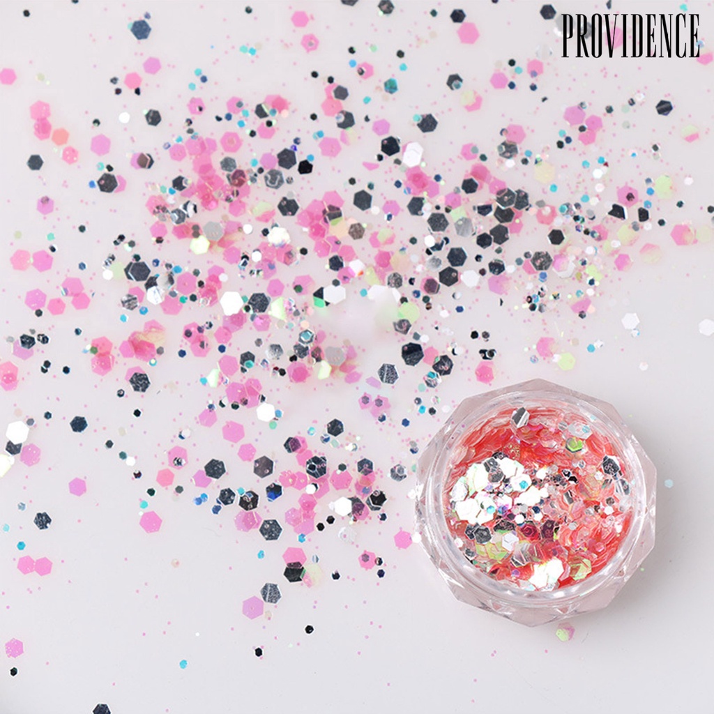 Providence 6kotak/Set Nail Sequin Macaron Color Shining Removable DIY Nail Art Dekorasi Serbaguna Manicure Design Bentuk Campur Paillette Perlengkapan Kuku