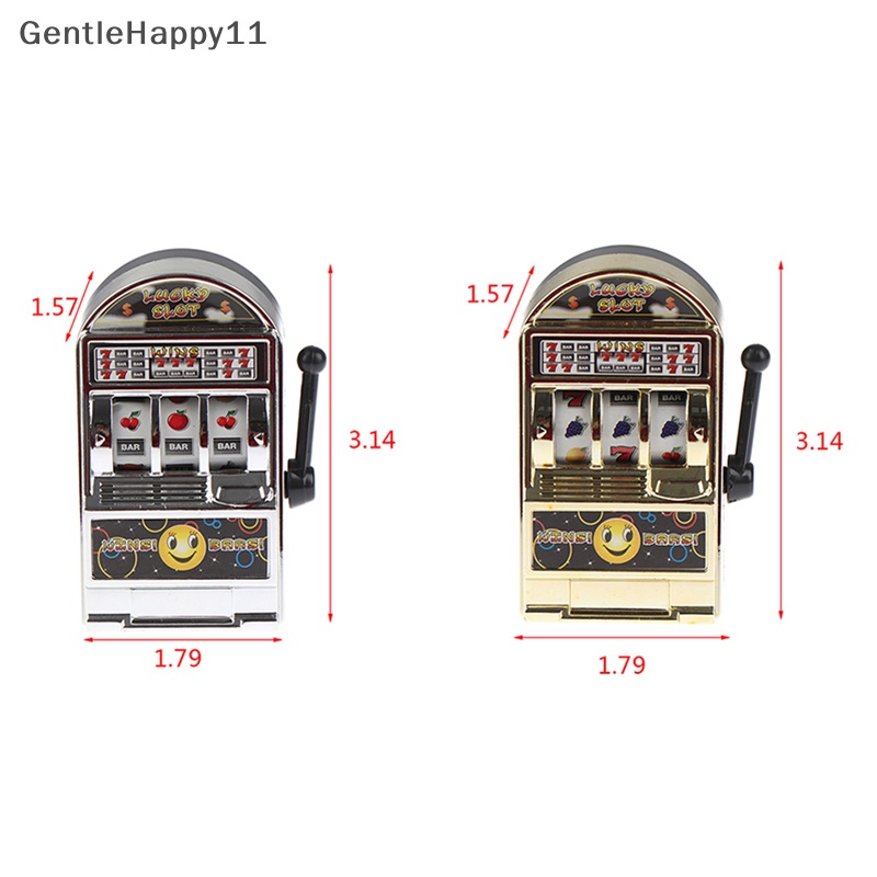 Gentlehappy Lucu Mesin Game Buah Slot Mini Lucky Jackpot Mainan Antistress Hadiah id