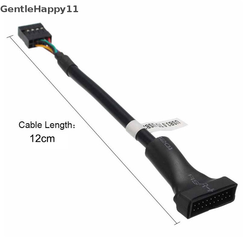 Gentlehappy USB 3.0 20-Pin Male To USB 2.0 9-Pin Motherboard Header Female Kabel Adaptor id