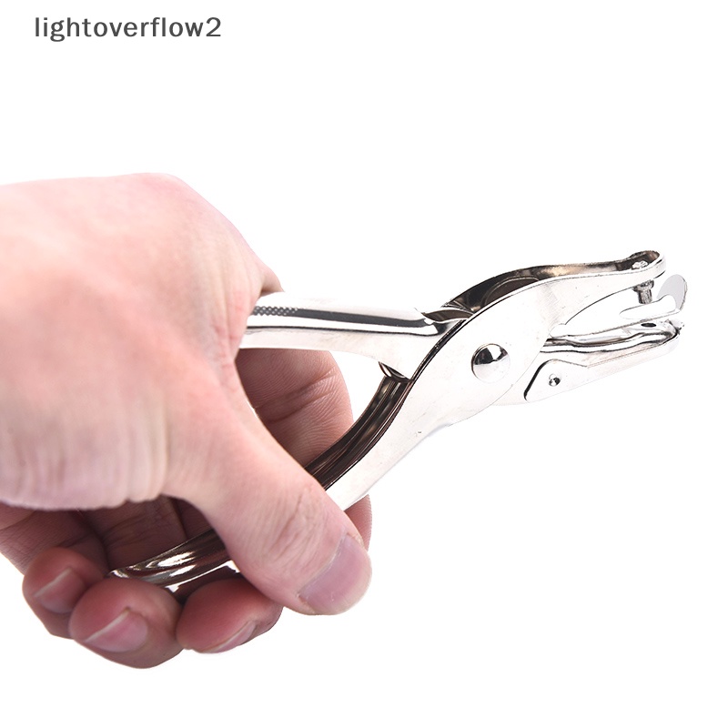 [lightoverflow2] 3mm Single Satu Lubang Hand Held Paper Puncher Alat Kerajinan Tangan Membuat Kartu DIY [ID]