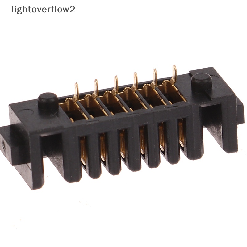 [lightoverflow2] 1pc Konektor Laptop 6Pin Pitch 2.0mm Holder Klip Slot Kontak Colokan Male and Female [ID]