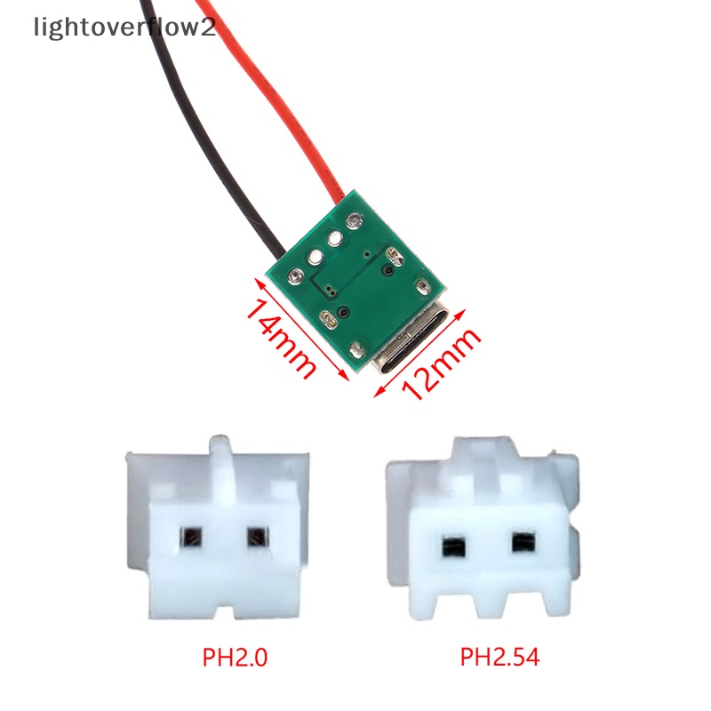 [lightoverflow2] Pcb Tipe-c Dengan Adaptor Konverter Cabel Micro USB Ke Celup Konektor Female Breakout Board Kabel Pengisian Solder Board Socket [ID]