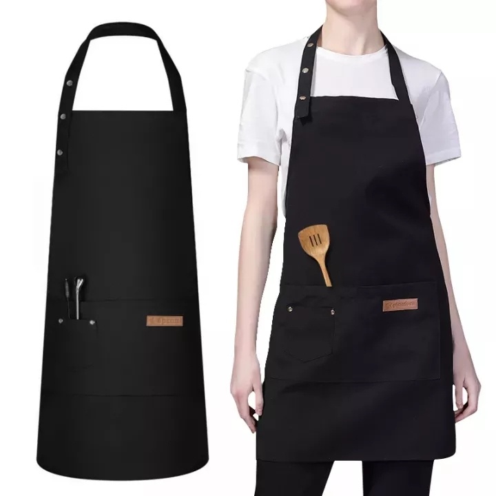 Apron Waterproof Celemek Masak Dapur Pria Wanita Chef Pelayan Cafe waiter Original Handmade