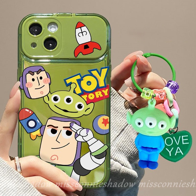 Casing Ponsel Kartun Toy Story Buzz Lightyear Untuk Oppo A57 A12 A15 A7 A3s A53 A9 A5 A77 A5s A31 A77S A11K A15s A33 2020 A35 Cute Strawberry Bear Manyo Flip Make Up Cermin Soft Case