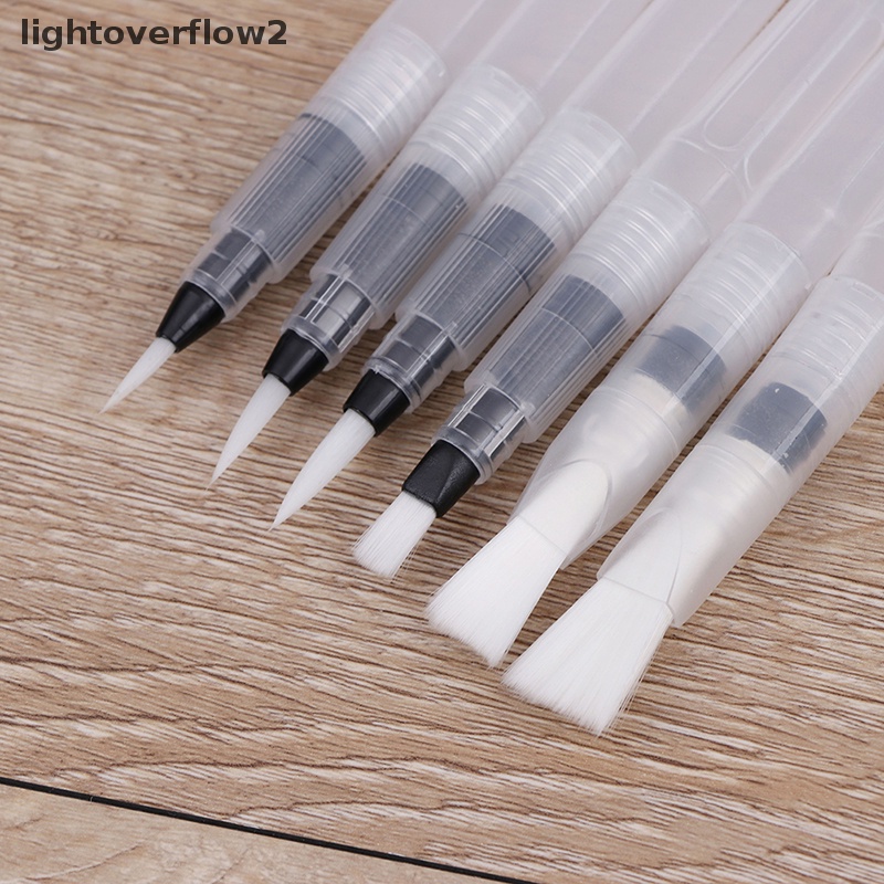[lightoverflow2] Kuas Cat Isi Ulang Kuas Warna Air Kuas Cat Air Lembut Ink Pen Art Tool [ID]