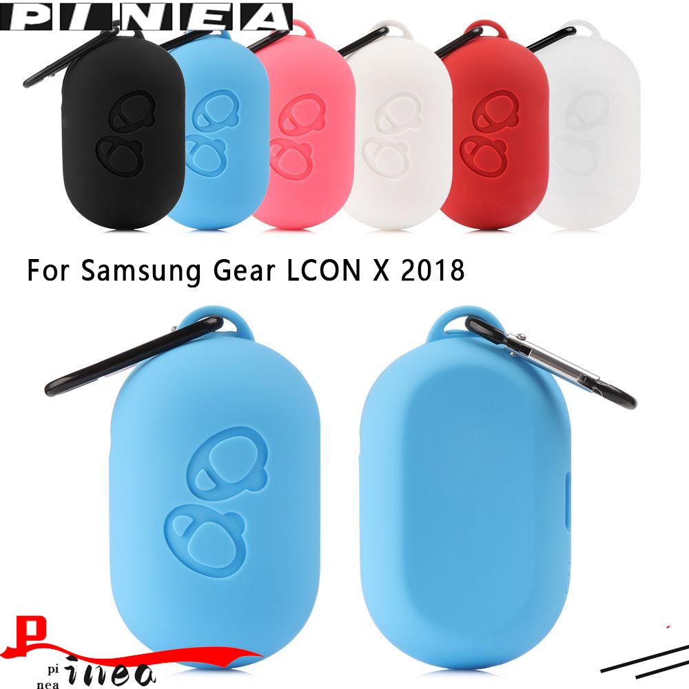 Nanas Casing Pelindung Non-slip Pouch Dengan Carabiner Earphone Skin