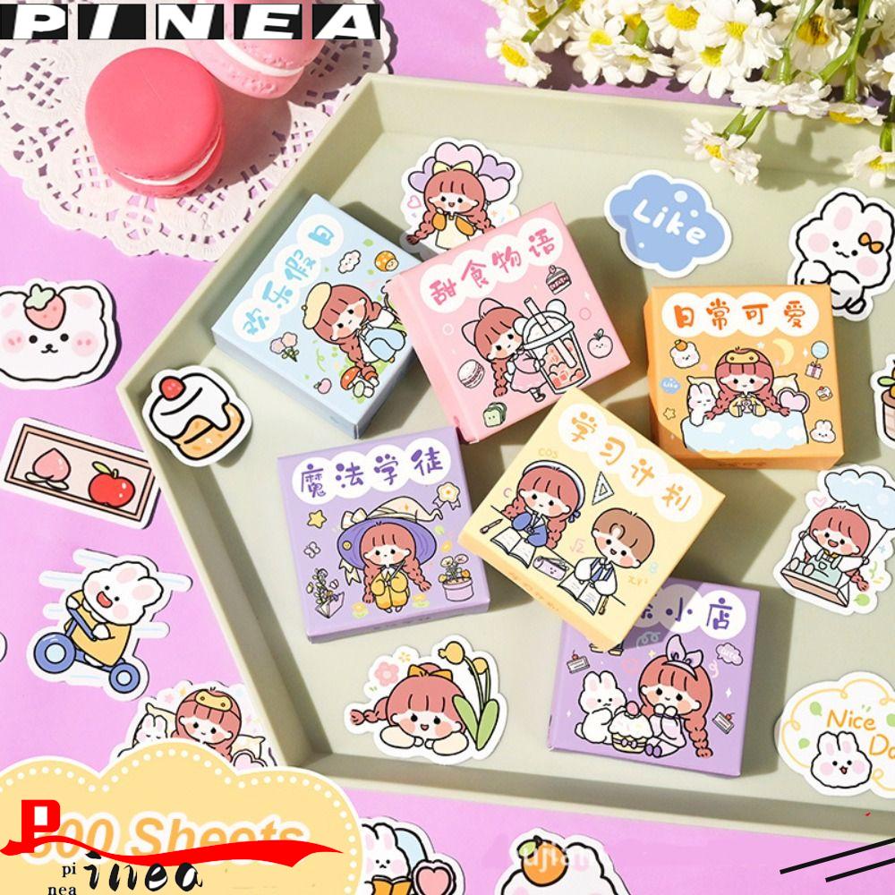 Nanas 300lembar/set Stiker High Quality Tangan Akun Laptop Dekorasi Scrapbooking