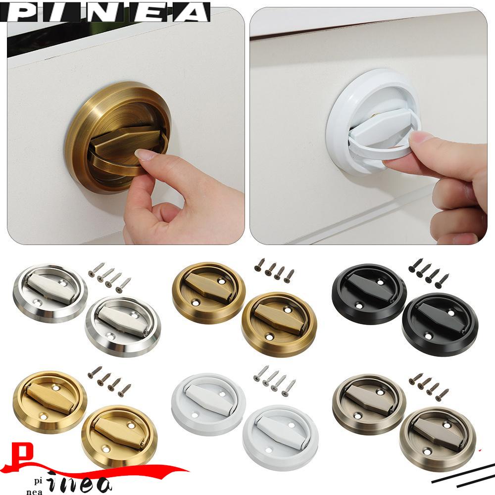 Kunci Handle Pintu Tersembunyi Nanas Cincin Bulat Stainless Steel Invisible Tarikan Lemari