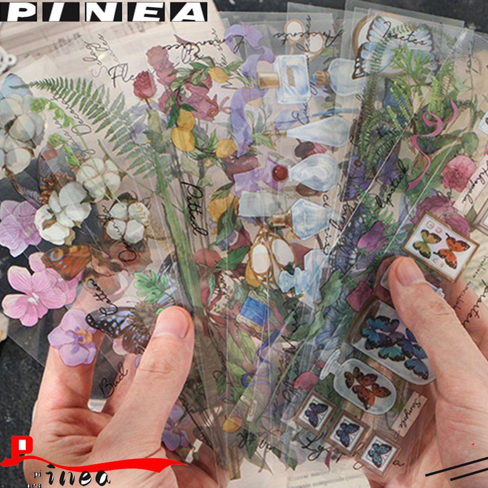 Stiker PET Nanas Transparan Notes Album Foto Jurnal Planner Self Adhesive Scrapbooking