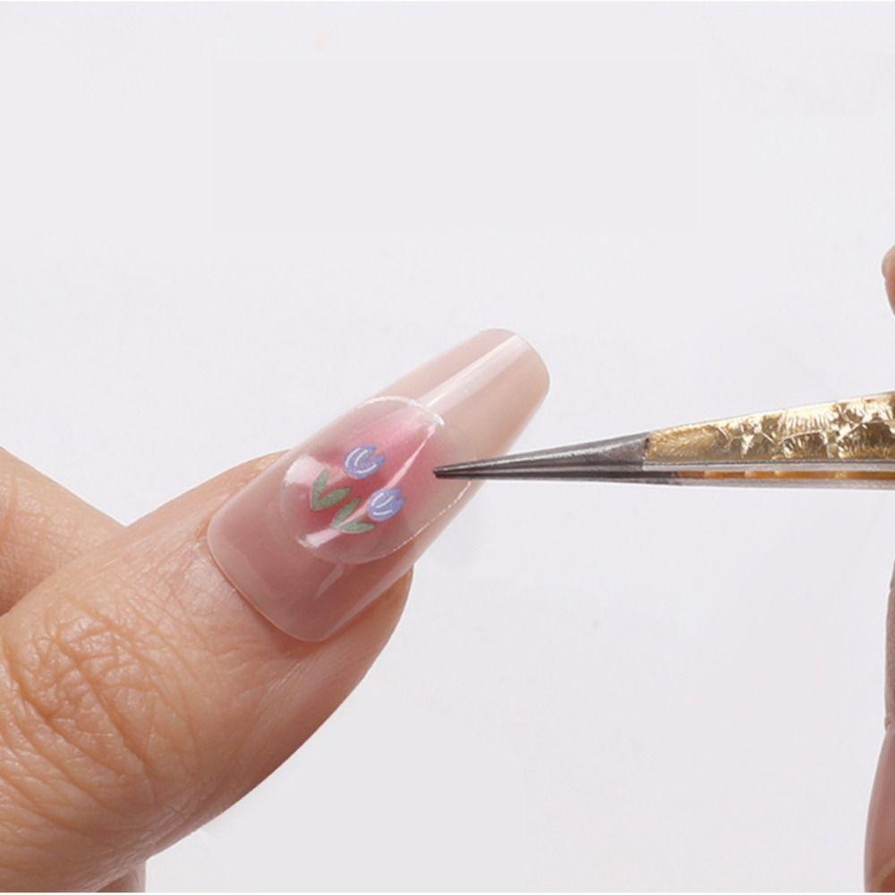 R-FLOWER Nail Art Pinset Rhinestones Menekan Kepala Alat Makeup Silikon