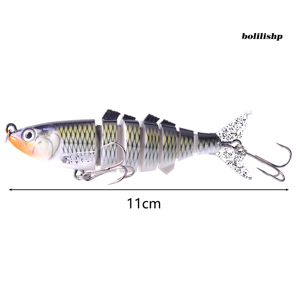 Bo-11cm/25.5g Umpan Pancing Simulasi Tinggi Kait Tajam 3D Mata Tenggelam Umpan Banyak Segmen Wobbler Swimbait Untuk Outdoor