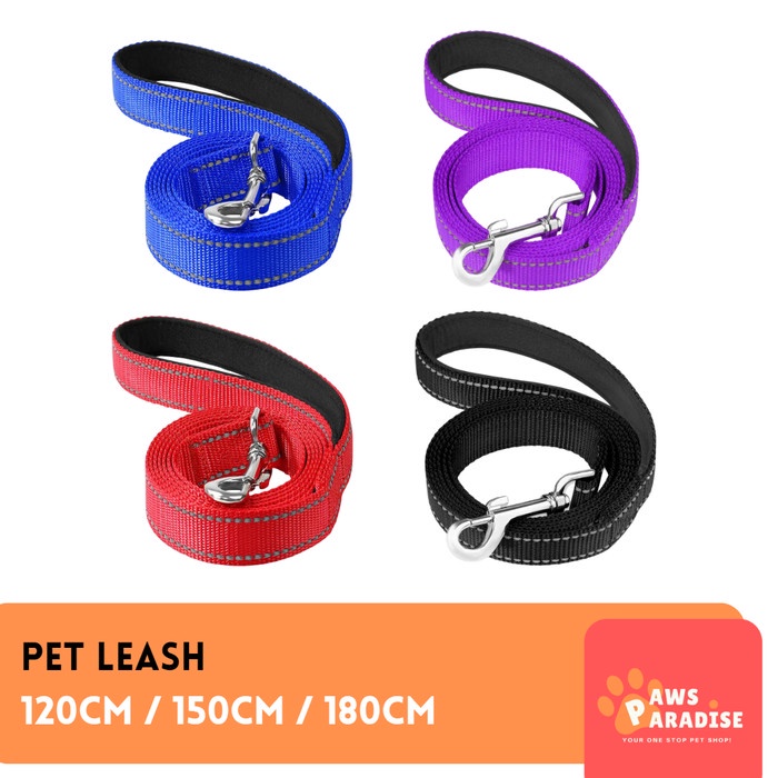 Pet Leash Dog Reflective / Tali Tuntun Anjing Kucing Reflektif Kuat