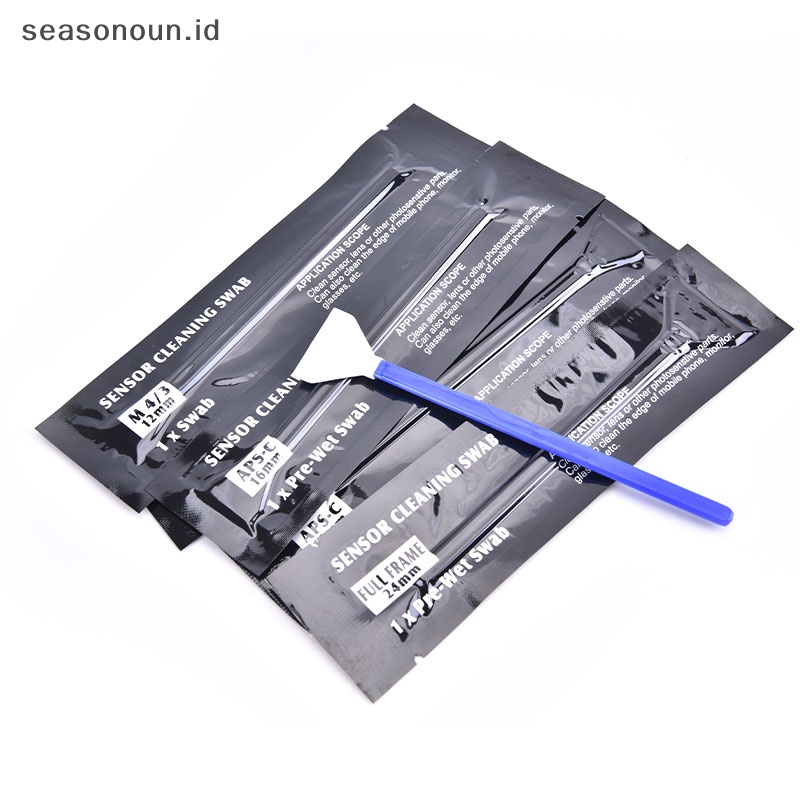 Seasonoun 5pcs Wet Sensor Cleaning Kit Cleaner Swab Ultra Untuk CCD Atau CMOS Kamera Digital.