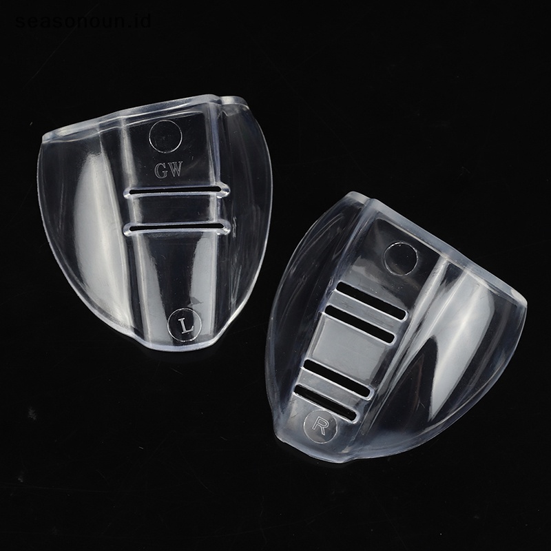 Seasonoun 2Pcs Eye Flexible Clear Shields Side Safety Goggles Kacamata Universal Anti Fog.