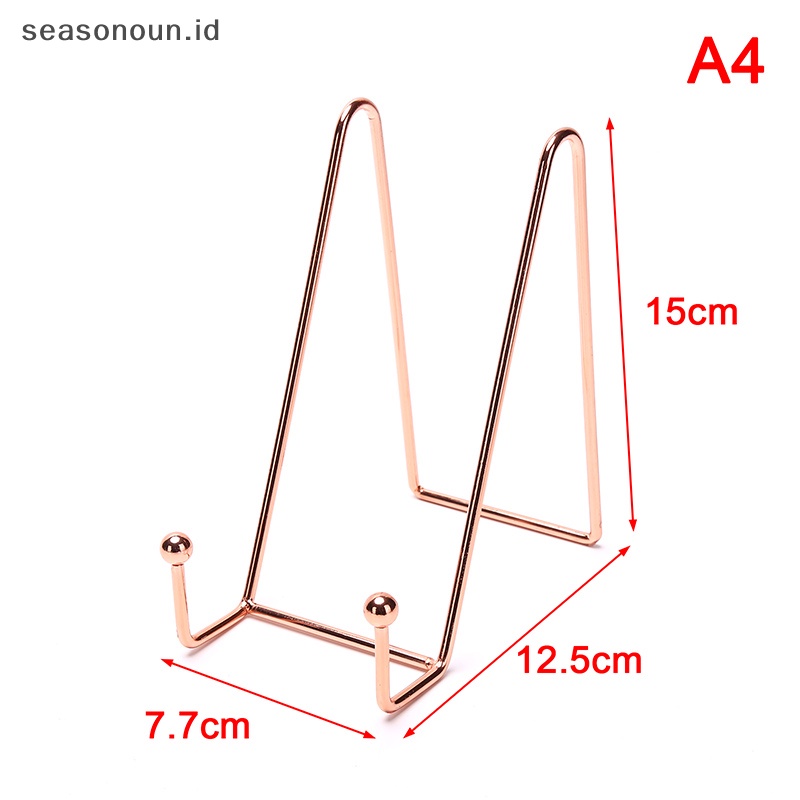 Stand Display Piring Seasonoun Gambar Easel Metal Plate Stand Holder Display.