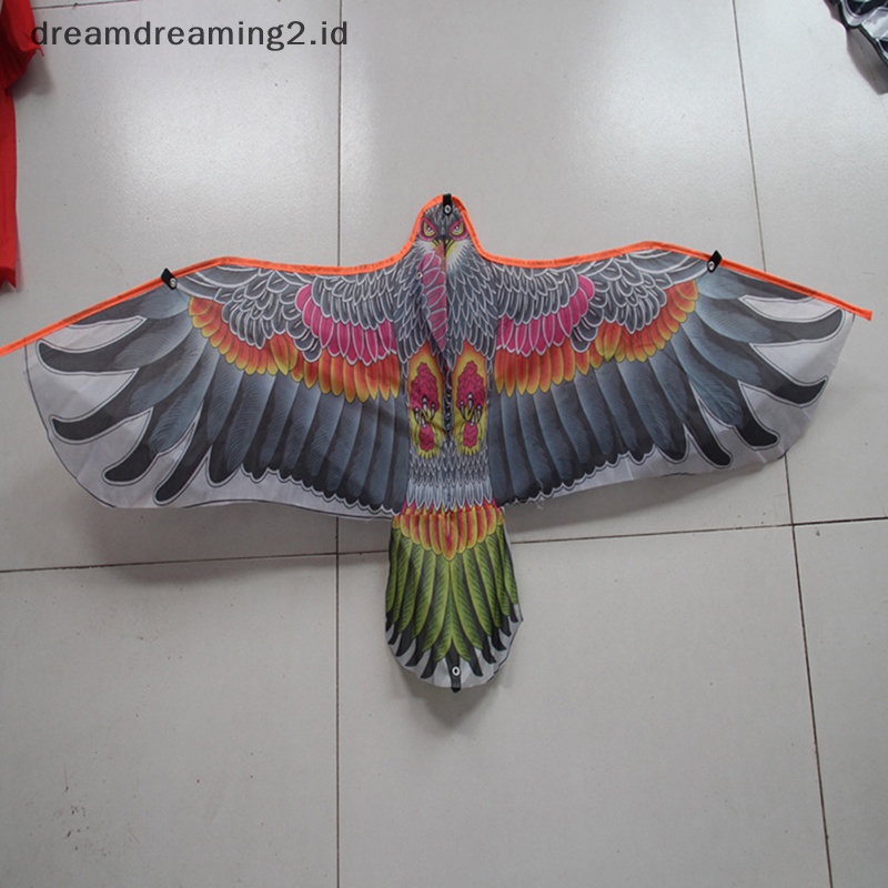 (drea) Layangan Eagle 1.1m Dengan Garis Layangan 30meter Anak Flying Bird Layangan Mainan Outdoor//