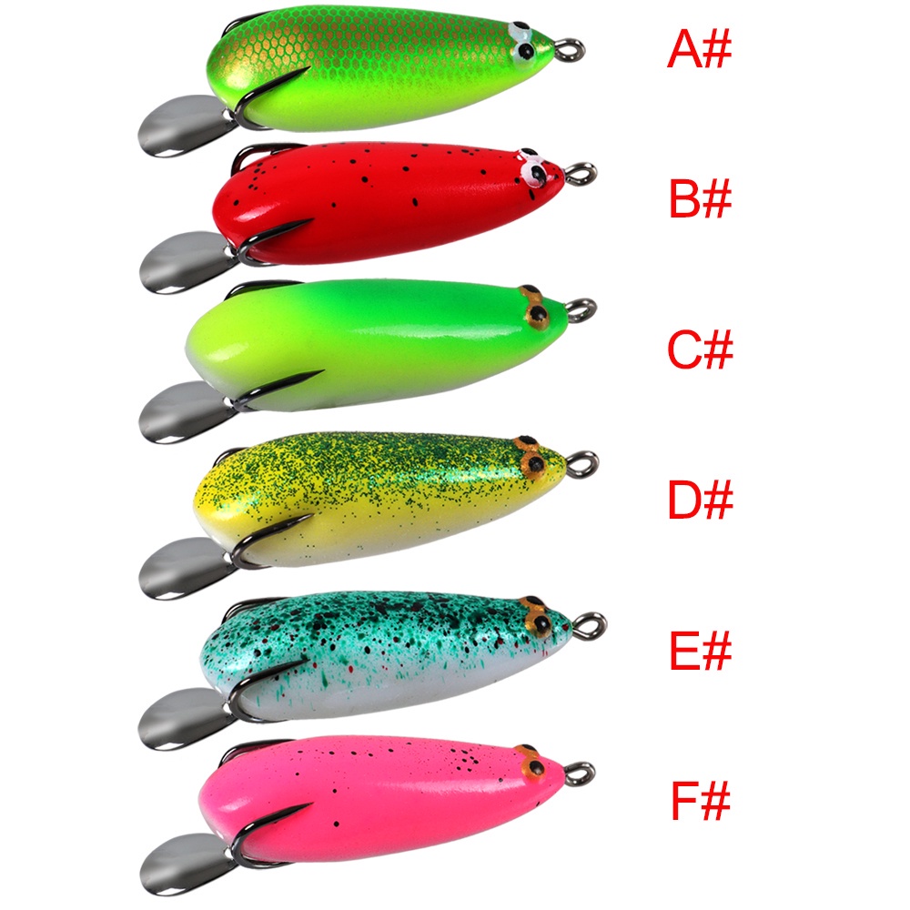 Umpan Pancing Katak 6cm/10g Soft Frog Lure Umpan Pancing Kodok Kecil Lembut Casting Mini Thunder Frog Lure Bait