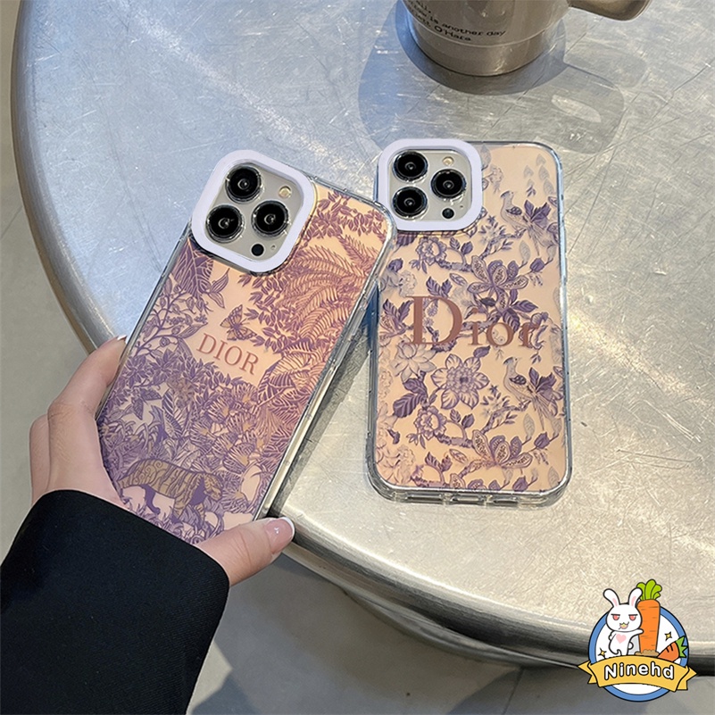 IPHONE Casing Kompatibel Untuk Iphone14 13 12 11 Pro Max X Xr Xs Max8 7 Plus SE 2020 Eropa Amerika Merek Mewah Tren Casing Ponsel Bening Shockproof Silikon Soft Cases Cover Pelindung