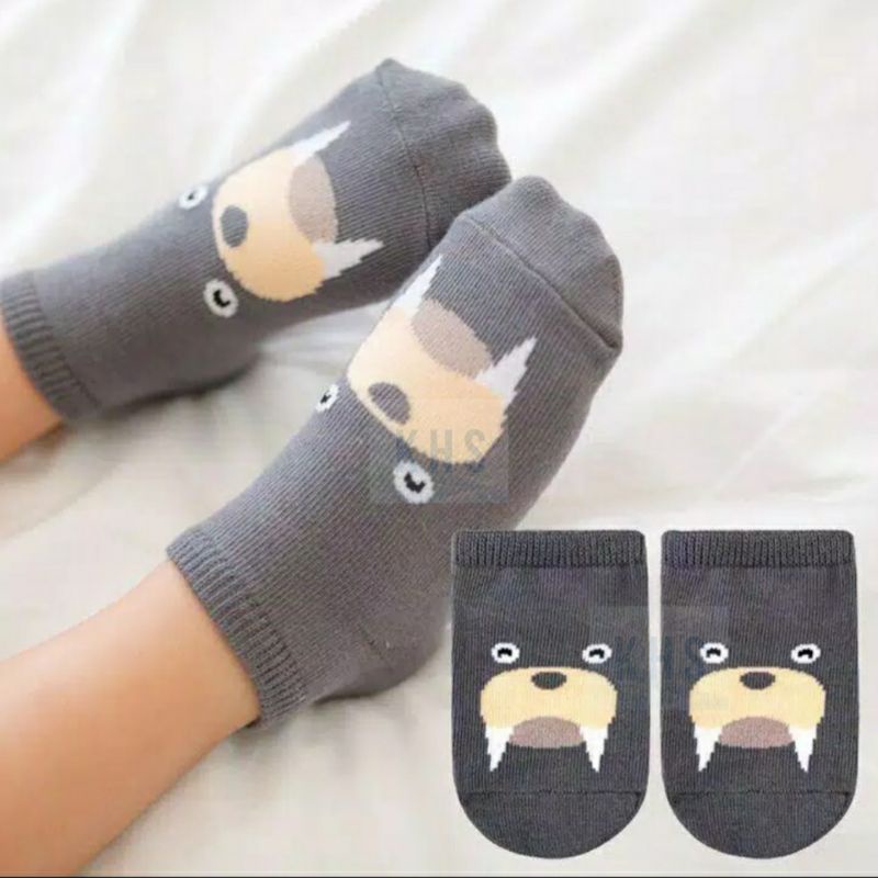 Kaos Kaki Anak Bayi Anti Slip Motif Animal 3D Baby Shock Prewalker