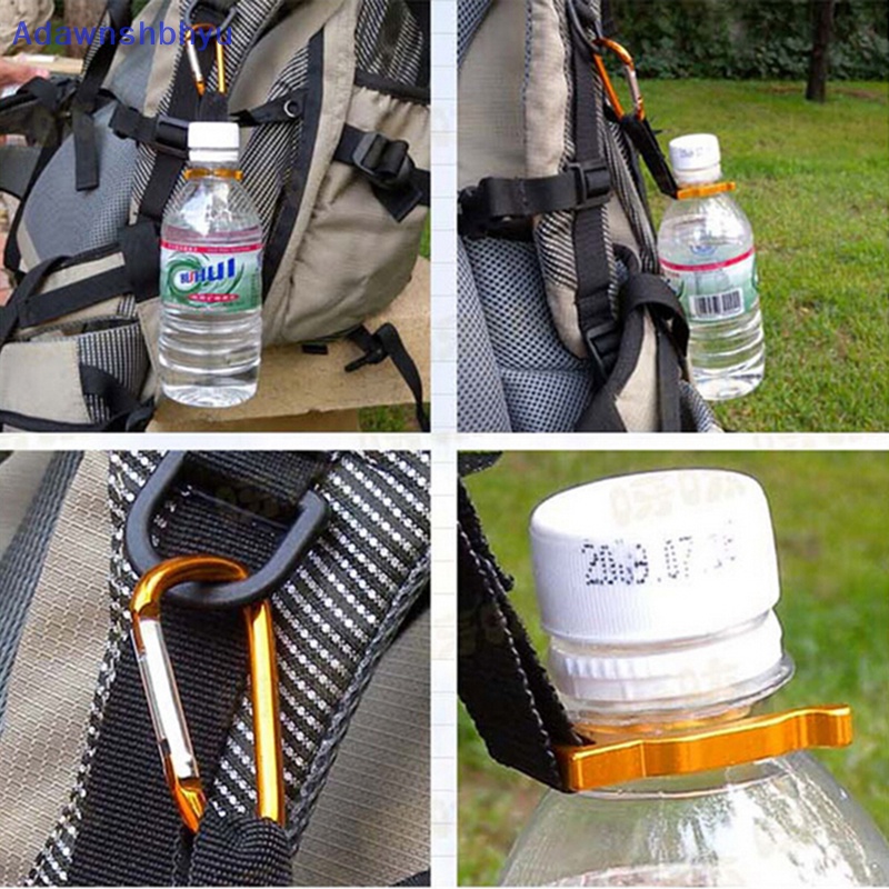 Adhyu 2pcs Carabiner Botol Air Gesper Pengait Holder Klip Camping Hiking Traveling ID