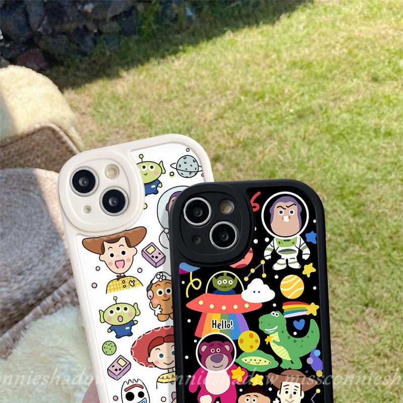 Toy Story Alien Casing Untuk Infinix Note8Panas11 10 9bermain Cerdas5 6panas11 11s 10 Lite 10T 10s Kartun Lucu Buzz Lightyear Strawberry Bear Shockproof Soft Case