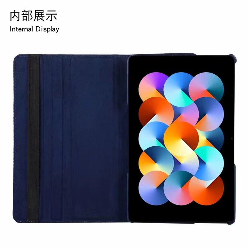 Untuk Xiaomi Redmi Pad 10.61 Leather Smart Case 360berputar Shockproof Tablet Stand Slim Flip Cover