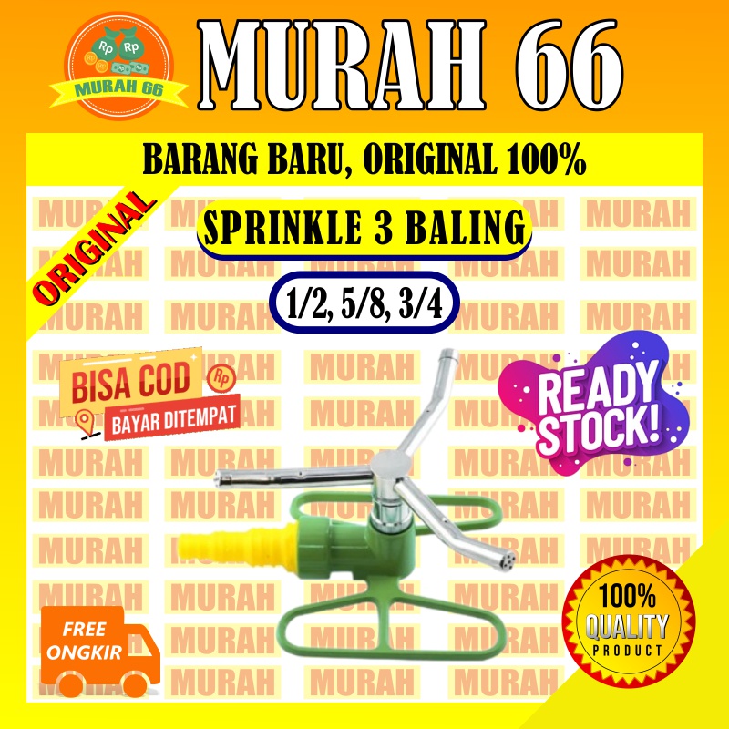 SEMPROTAN AIR TAMAN KEBUN SPRINGKLER / ALAT SEMPROTAN KEBUN SPRINGKLE 3 BALING COD