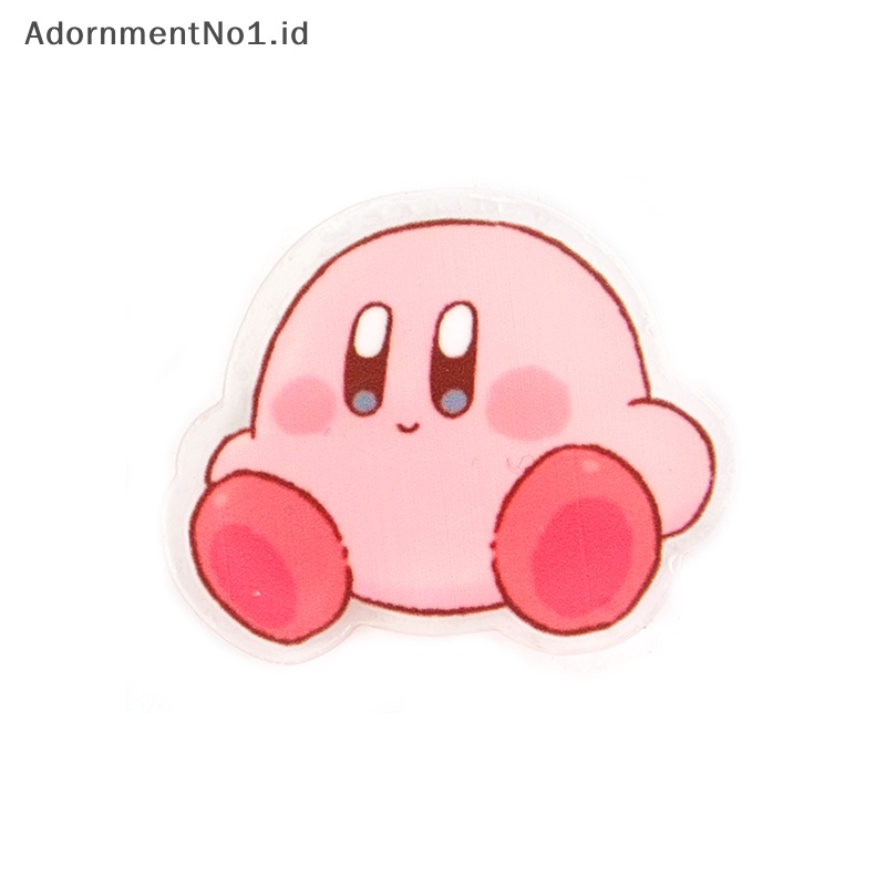 [AdornmentNo1] 1pcs Kartun Bros Pink Kirby Metal Badge Pin Mainan Hadiah Ulang Tahun Anak [ID]